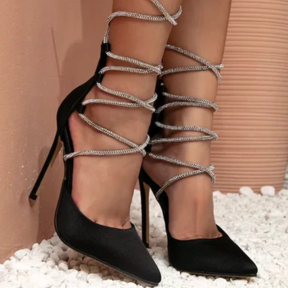 All Wrapped Up Stiletto Pumps - Picture 1 of 6